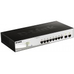 Коммутатор D-Link DGS-1210-10/FL1A 8x1Гбит/с 2SFP управляемый