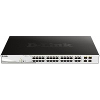 Коммутатор D-Link DGS-1210-28P/FL1A 28x1Гбит/с 4xКомбо(1000BASE-T/SFP) 24PoE 193W управляемый