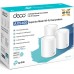 Бесшовный Mesh роутер TP-Link Deco X60(3-Pack) AX5400 10/100/1000BASE-TX белый (упак.:3шт)