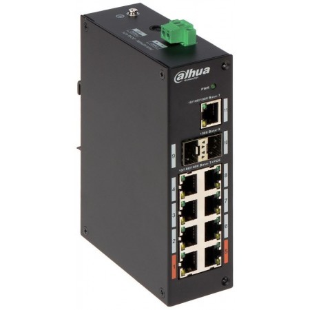 Коммутатор Dahua DH-PFS3211-8GT-120 8x1Гбит/с 2SFP 6PoE+ 2PoE++ 120W неуправляемый