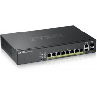 Коммутатор Zyxel GS2220-10HP-EU0101F (L2) 8x1Гбит/с 2xКомбо(1000BASE-T/SFP) 8PoE+ 180W управляемый