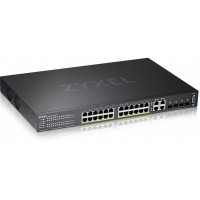 Коммутатор Zyxel GS2220-28HP-EU0101F (L2) 24x1Гбит/с 4xКомбо(1000BASE-T/SFP) 24PoE+ 375W управляемый