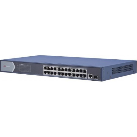 Коммутатор Hikvision DS-3E0526P-E/M 24x1Гбит/с 2SFP 24PoE 225W неуправляемый