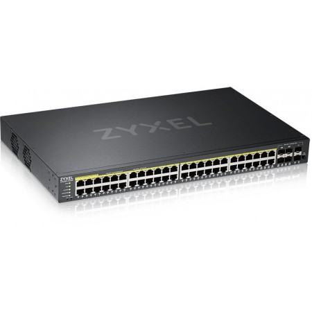 Коммутатор Zyxel GS2220-50HP-EU0101F (L2) 44x1Гбит/с 4xКомбо(1000BASE-T/SFP) 2SFP 48PoE+ 375W управляемый