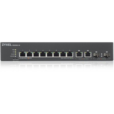 Коммутатор Zyxel GS2220-10-EU0101F (L2) 10x1Гбит/с 2xКомбо(1000BASE-T/SFP) управляемый