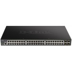Коммутатор D-Link DGS-1250-52XMP/A1A (L2) 48x1Гбит/с 4SFP+ 48PoE+ 370W управляемый