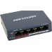 Коммутатор Hikvision DS-3E0105P-E/M(B) 4x100Мбит/с 4PoE+ 35W неуправляемый