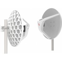 Повторитель беспроводного сигнала MikroTik Wireless Wire Dish (RBLHGG-60ADKIT) 10/100/1000 белый (упак.:2шт)