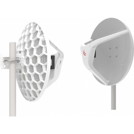 Повторитель беспроводного сигнала MikroTik Wireless Wire Dish (RBLHGG-60ADKIT) 10/100/1000 белый (упак.:2шт)