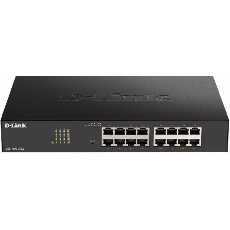 Коммутатор D-Link DGS-1100-16V2/A (L2) 16x1Гбит/с управляемый