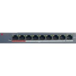 Коммутатор HiWatch DS-S908P(B) 9x100Мбит/с 8PoE 60W неуправляемый
