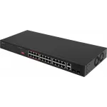 Коммутатор TP-Link TL-SL1226P (L2) 24x100Мбит/с 2x1Гбит/с 2xКомбо(1000BASE-T/SFP) 24PoE+ 250W неуправляемый