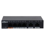 Коммутатор Dahua DH-PFS3006-4GT-60 (L2) 4x100Мбит/с 3PoE+ 1PoE++ 60W неуправляемый