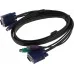 Кабель D-Link DKVM-CB/A4A 1.8м черный