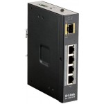Коммутатор D-Link DIS-100G-5PSW/A1A 4x1Гбит/с 1SFP 4PoE+ 120W неуправляемый