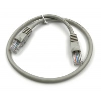 Патч-корд Buro UTP 4 пары cat.5E CCA molded 0.5м серый RJ-45 (m)-RJ-45 (m) (UTP-5E-0,5M-G)