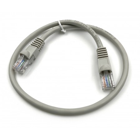 Патч-корд Buro UTP 4 пары cat.5E CCA molded 0.5м серый RJ-45 (m)-RJ-45 (m) (UTP-5E-0,5M-G)