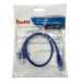 Патч-корд Buro UTP 4 пары cat.5E CCA molded 0.5м голубой RJ-45 (m)-RJ-45 (m) (UTP-5E-0,5M-BL)