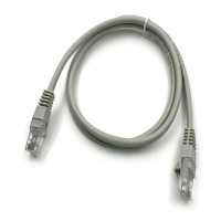 Патч-корд Buro UTP 4 пары cat.5E CCA molded 1м серый RJ-45 (m)-RJ-45 (m) (UTP-5E-1M-G)