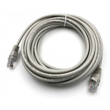 Патч-корд Buro UTP-5E-7M-G UTP 4 пары cat.5E CCA molded 7м серый RJ-45 (m)-RJ-45 (m)