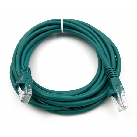 Патч-корд Buro UTP-5E-3M-GR UTP 4 пары cat.5E CCA molded 3м зеленый RJ-45 (m)-RJ-45 (m)