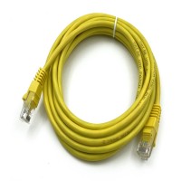 Патч-корд Buro UTP-5E-3M-Y UTP 4 пары cat.5E CCA molded 3м желтый RJ-45 (m)-RJ-45 (m)