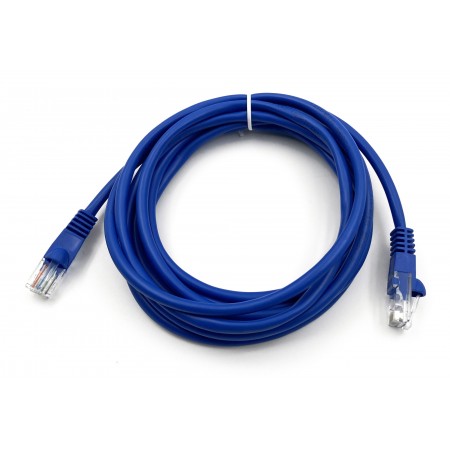 Патч-корд Buro UTP-5E-3M-BL UTP 4 пары cat.5E CCA molded 3м синий RJ-45 (m)-RJ-45 (m)