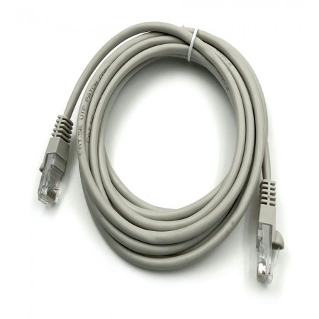 Патч-корд Buro UTP-5E-3M-G UTP 4 пары cat.5E CCA molded 3м серый RJ-45 (m)-RJ-45 (m)