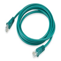 Патч-корд Buro UTP-5E-2M-GR UTP 4 пары cat.5E CCA molded 2м зеленый RJ-45 (m)-RJ-45 (m)