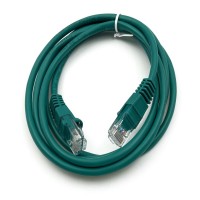 Патч-корд Buro UTP-5E-1,5M-GR UTP 4 пары cat.5E CCA molded 1.5м зеленый RJ-45 (m)-RJ-45 (m)