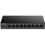 Коммутатор D-Link DES-1009MP/A1A 8x100Мбит/с 1x1Гбит/с 8PoE+ 117W неуправляемый