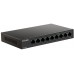 Коммутатор D-Link DES-1009MP/A1A 8x100Мбит/с 1x1Гбит/с 8PoE+ 117W неуправляемый