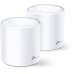 Бесшовный Mesh роутер TP-Link Deco X60(2-Pack) AX5400 10/100/1000BASE-TX белый (упак.:2шт)