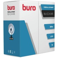 Кабель сетевой Buro BU-CCA-045 UTP 4 пары cat.5E solid 0.45мм CCA 305м серый