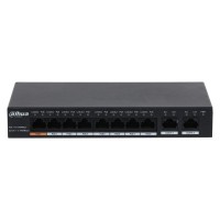 Коммутатор Dahua DH-PFS3010-8GT-96 10x1Гбит/с 7PoE+ 1PoE++ 96W неуправляемый