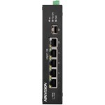 Коммутатор Hikvision DS-3T1306P-SI/HS 1SFP 3PoE 1PoE+ 1PoE++ 60W неуправляемый