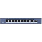 Коммутатор Hikvision DS-3E0510P-E 9x1Гбит/с 1SFP 8PoE+ 110W неуправляемый