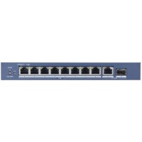 Коммутатор Hikvision DS-3E0510P-E 9x1Гбит/с 1SFP 8PoE+ 110W неуправляемый