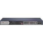 Коммутатор Hikvision DS-3E0520HP-E 18x1Гбит/с 2SFP 12PoE+ 4PoE++ 225W неуправляемый