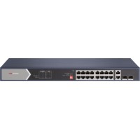 Коммутатор Hikvision DS-3E0520HP-E 18x1Гбит/с 2SFP 12PoE+ 4PoE++ 225W неуправляемый