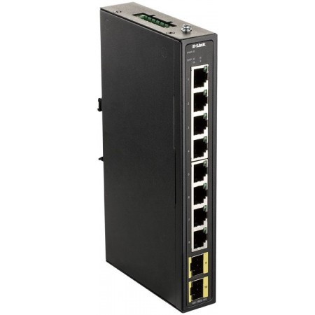 Коммутатор D-Link DIS-100G-10S DIS-100G-10S/A 8x1Гбит/с 2SFP неуправляемый