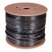 Кабель сетевой Buro BU-CCA-050-OUTDOOR UTP 4 пары cat.5E solid 0.50мм CCA 305м черный outdoor