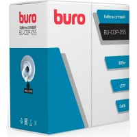 Кабель сетевой Buro BU-COP-055 UTP 4 пары cat.6 solid 0.55мм Cu 305м серый