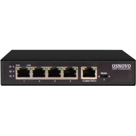 Коммутатор Osnovo SW-8050/D 5x1Гбит/с 4PoE+ 85W неуправляемый