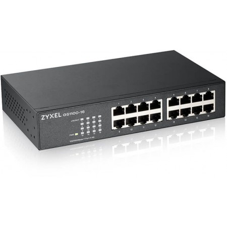Коммутатор Zyxel GS1100-16-EU0103F 16x1Гбит/с неуправляемый