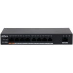 Коммутатор Dahua DH-PFS3009-8ET1GT-96 8x100Мбит/с 1x1Гбит/с 7PoE+ 1PoE++ 96W неуправляемый