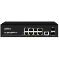 Коммутатор Osnovo SW-80802/L(150W) (L2) 8x1Гбит/с 2SFP 8PoE+ 150W управляемый