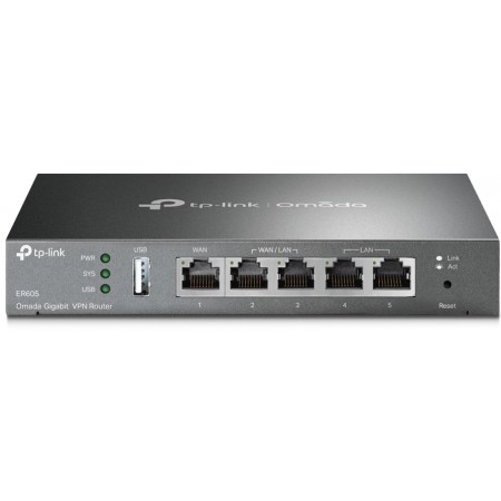 Межсетевой экран TP-Link SafeStream ER605 10/100/1000BASE-TX черный