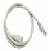 Патч-корд Buro UTP-6-1M-G UTP 4 пары cat.6 CCA molded 1м серый RJ-45 (m)-RJ-45 (m)