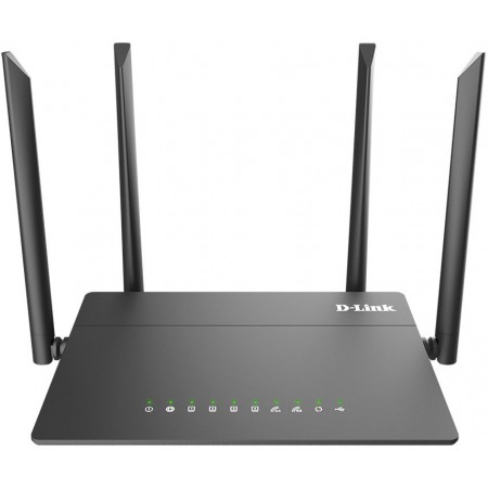 Роутер беспроводной D-Link DIR-815/RU/R4A AC1200 10/100BASE-TX/4G ready черный